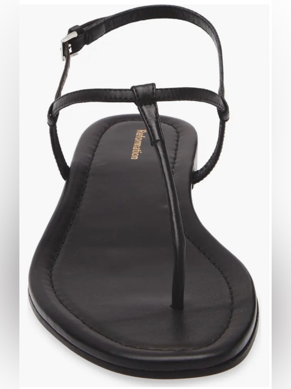New Reformation Thea T-Strap Sandal size 10.5